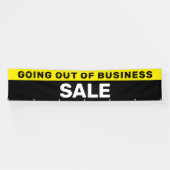 Verkoop buiten bedrijf Groot Spandoek (Horizontaal)