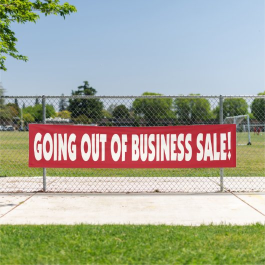 Verkoop buiten bedrijf spandoek (Insitu)