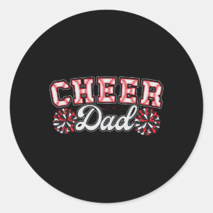Verkoop Cheer Dad Mijn favoriete cheerleader noemt Ronde Sticker