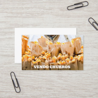 Verkoop churros visitekaartje