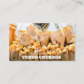 Verkoop churros visitekaartje (Voorkant)