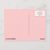 VERKOOP - CUSTOM Teacher Note Home - Roze Briefkaart (Achterkant)