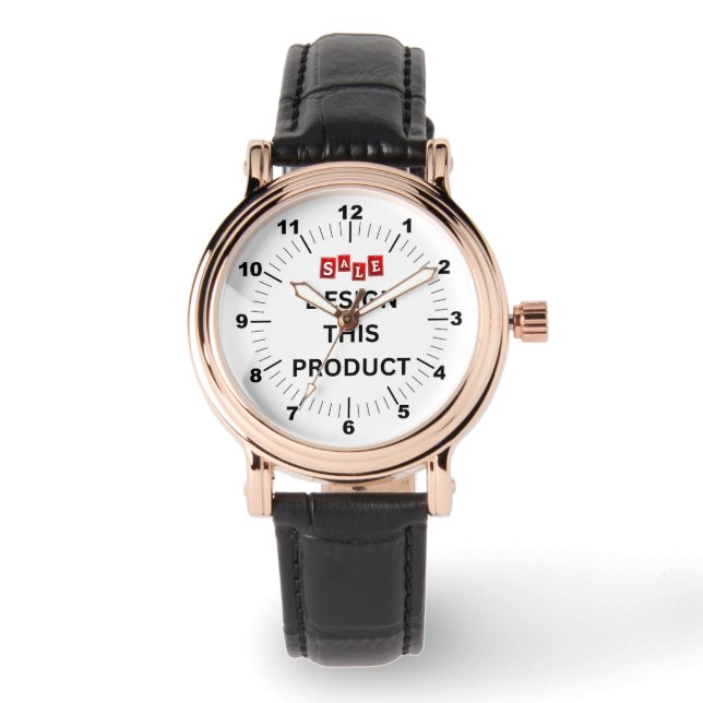 VERKOOP! Dames horloge - gepersonaliseerd vierkant (Voorkant)