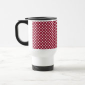 VERKOOP - Deep Red Polka Dot Retro Travel Mug Reisbeker (Links)