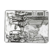 Verkoop door Town Crier na een houtsnip in Praxis  Magneet (Horizontaal)