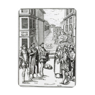 Verkoop door Town Crier na een houtsnip in Praxis  Magneet