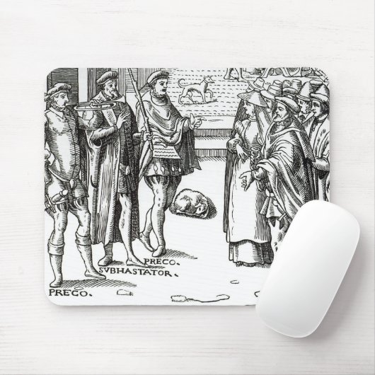 Verkoop door Town Crier na een houtsnip in Praxis  Muismat (Met muis)