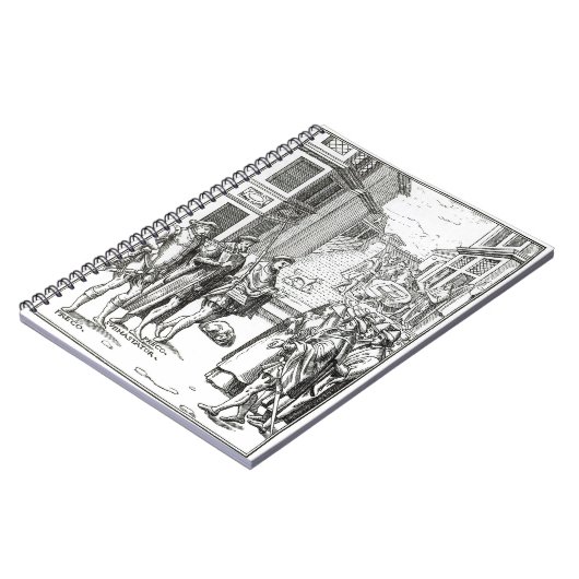 Verkoop door Town Crier na een houtsnip in Praxis Notitieboek (Linkerzijde)