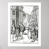 Verkoop door Town Crier na een houtsnip in Praxis  Poster (Voorkant)