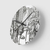 Verkoop door Town Crier na een houtsnip in Praxis  Ronde Klok (Hoek)