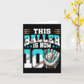 Verkoop Drip 10e Verjaardag Party Boy Sport Fan 10 Kaart (Gele Bloem)