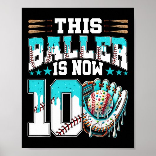 Verkoop Drip 10e Verjaardag Party Boy Sport Fan 10 Poster (Voorkant)