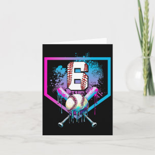 Verkoop Drip 6e verjaardag thuisplaat jongens jeug Kaart