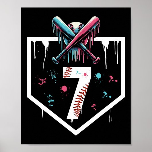 Verkoop Drip 7e Verjaardag Home Bord Jongens Jeugd Poster (Voorkant)