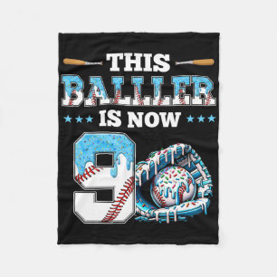 Verkoop Drip 9e Verjaardag Party Boy Sport Fan 9 j Fleece Deken