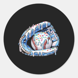 Verkoop Drip Boys Glove Ice Cream Sprinkles Sport  Ronde Sticker