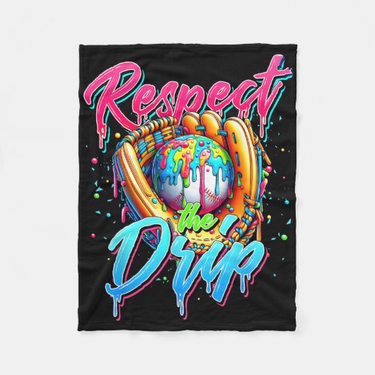 Verkoop Drip Boys Ice Cream Drip Jeugd Respect De  Fleece Deken (Voorkant)
