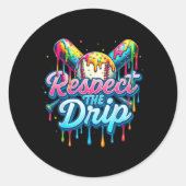 Verkoop Drip Boys Ice Cream Drip Jeugd Respect De  Ronde Sticker (Voorkant)