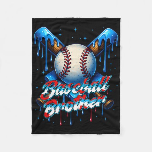 Verkoop Drip Broeder Dag Verjaardag Groep Matching Fleece Deken (Voorkant)