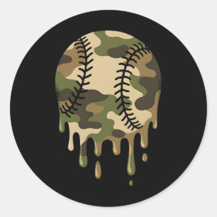 Verkoop Drip Camo Boys Mannen Militaire Sport Cool Ronde Sticker