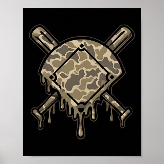 Verkoop Drip Camo Verkoop Diamonds Jongens Sportsp Poster (Voorkant)