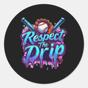 Verkoop Drip Ice Cream Dripping Respecteer de Drip Ronde Sticker
