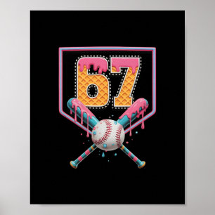 Verkoop Drip Nummer 67 Leuk Zes Zeven 6 7 Meme Des Poster