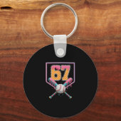 Verkoop Drip Nummer 67 Leuk Zes Zeven 6 7 Meme Des Sleutelhanger (Voorkant)