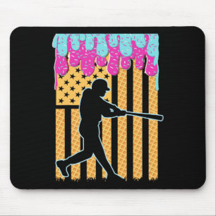 Verkoop Drip T Boys Ice Cream Amerikaanse vlag 4e Muismat