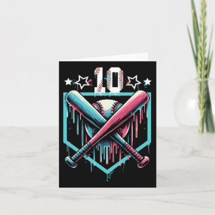Verkoop Druppel 10e Verjaardag Jongens Nummer 10 J Kaart