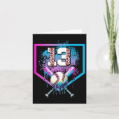 Verkoop Druppel 13e Verjaardag Home Bord Jongen Je Kaart (Voorkant)