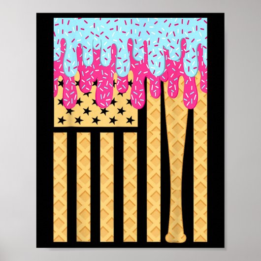 Verkoop Druppel T Jongens Druppelend IJs Amerikaan Poster (Voorkant)