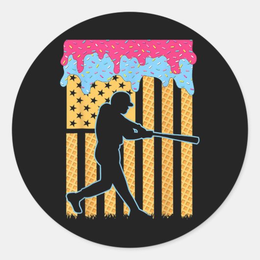 Verkoop Druppelende Jongens Druppelend IJs Verkoop Ronde Sticker (Voorkant)