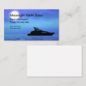 Verkoop en onderhoud van pleziervaartuigen visitekaartje (Voorkant / Achterkant)