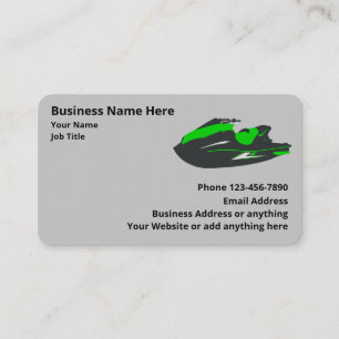 Verkoop en reparatie van personenvaartuigen visitekaartje