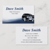 Verkoop en service van auto's visitekaartje (Voorkant / Achterkant)