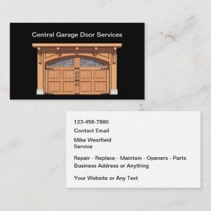 Verkoop en service van garagedeuren visitekaartje