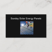 Verkoop en service van zonnepanelen visitekaartje (Voorkant)