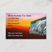Verkoop- en service-Visitekaartjes voor campers Visitekaartje (Voorkant)