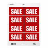 VERKOOP ETIKET (Full Sheet)