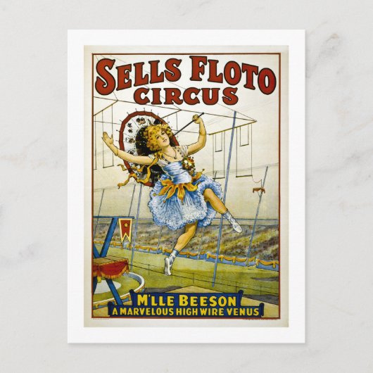 Verkoop Floto 1921 - M'lle Beeson Briefkaart (Voorkant)