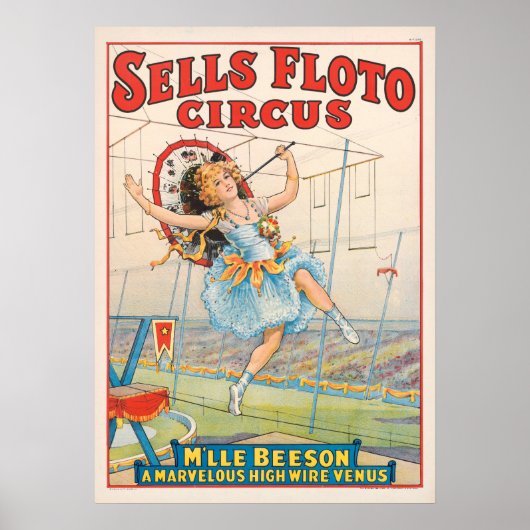 Verkoop Floto Circus  Adverteren Poster (Voorkant)