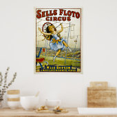 Verkoop Floto Circus - M'lle Beeson - High Wire Ve Poster (Keuken)