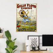 Verkoop Floto Circus - M'lle Beeson - High Wire Ve Poster (Thuiskantoor)