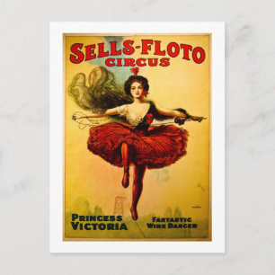  Verkoop-Floto Circus Poster Briefkaart