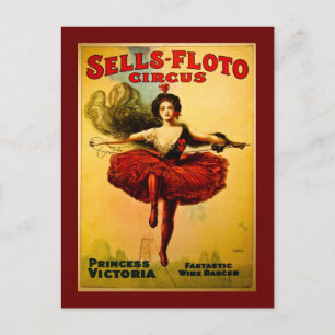  Verkoop-Floto Circus Poster Briefkaart
