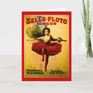  Verkoop-Floto Circus Poster Kaart