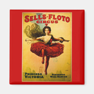  Verkoop-Floto Circus Poster Magneet