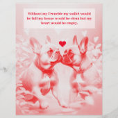 Verkoop flyer met Franse puppy's ontwerp (Achterkant)
