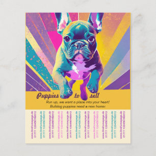Verkoop flyer sjablonen voor pestkop puppy